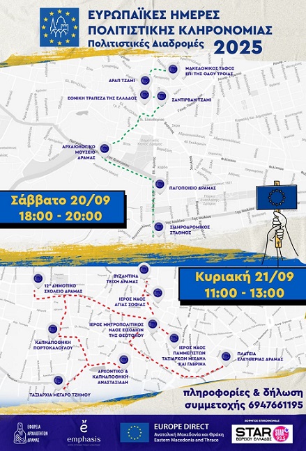  Δράση του Europe Direct ΑΜΘ Κόμβος Δράμας στο πλαίσιο των Ευρωπαϊκών Ημερών Πολιτιστικής Κληρονομίας